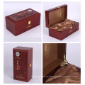 Taza de té de China que empaqueta la caja de almacenamiento de madera / la caja de regalo de madera de encargo del vino
